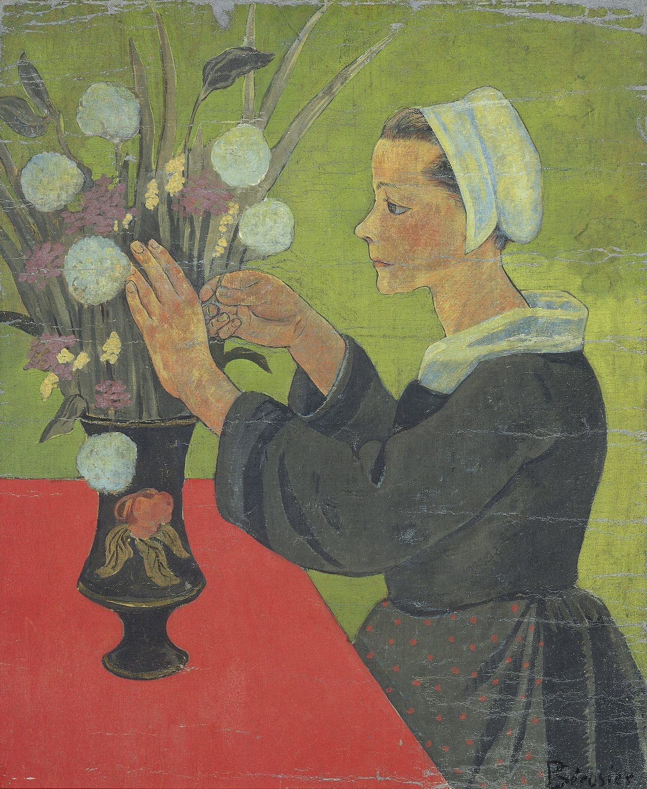 Breton Woman with a Bouquet
