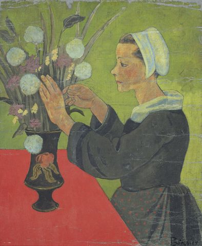 Breton Woman with a Bouquet