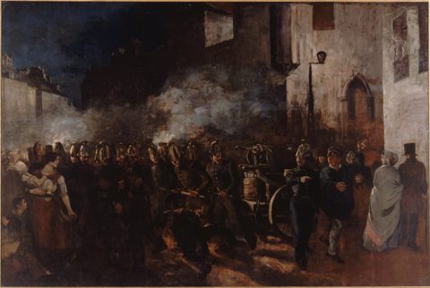 Firefighters Running to a Fire