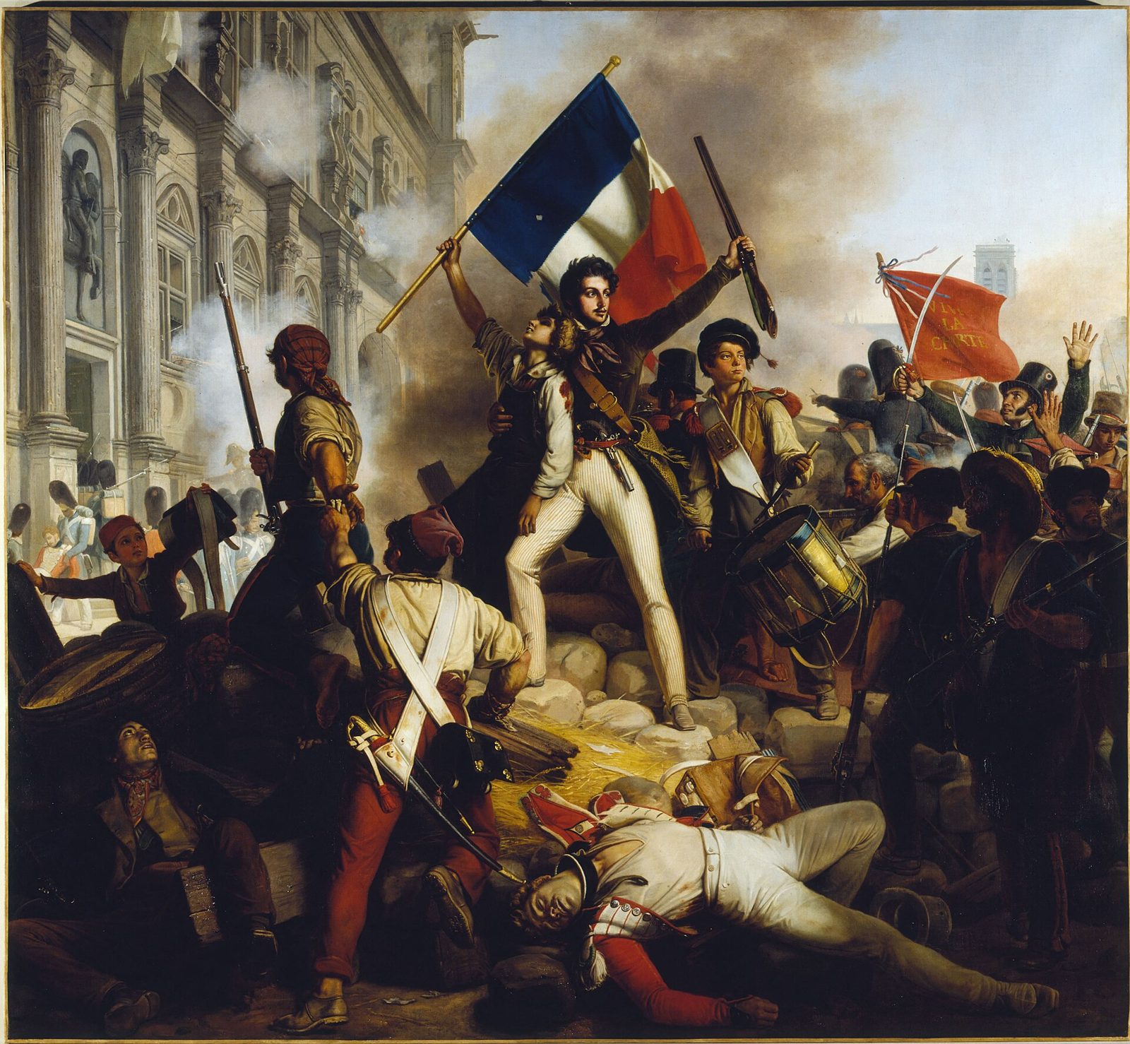 Combat devant l'Hôtel de Ville le 28 juillet 1830