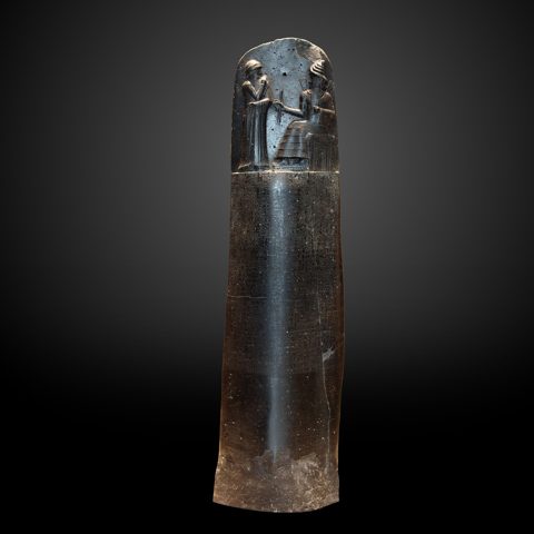 stele with the code of Hammurabi