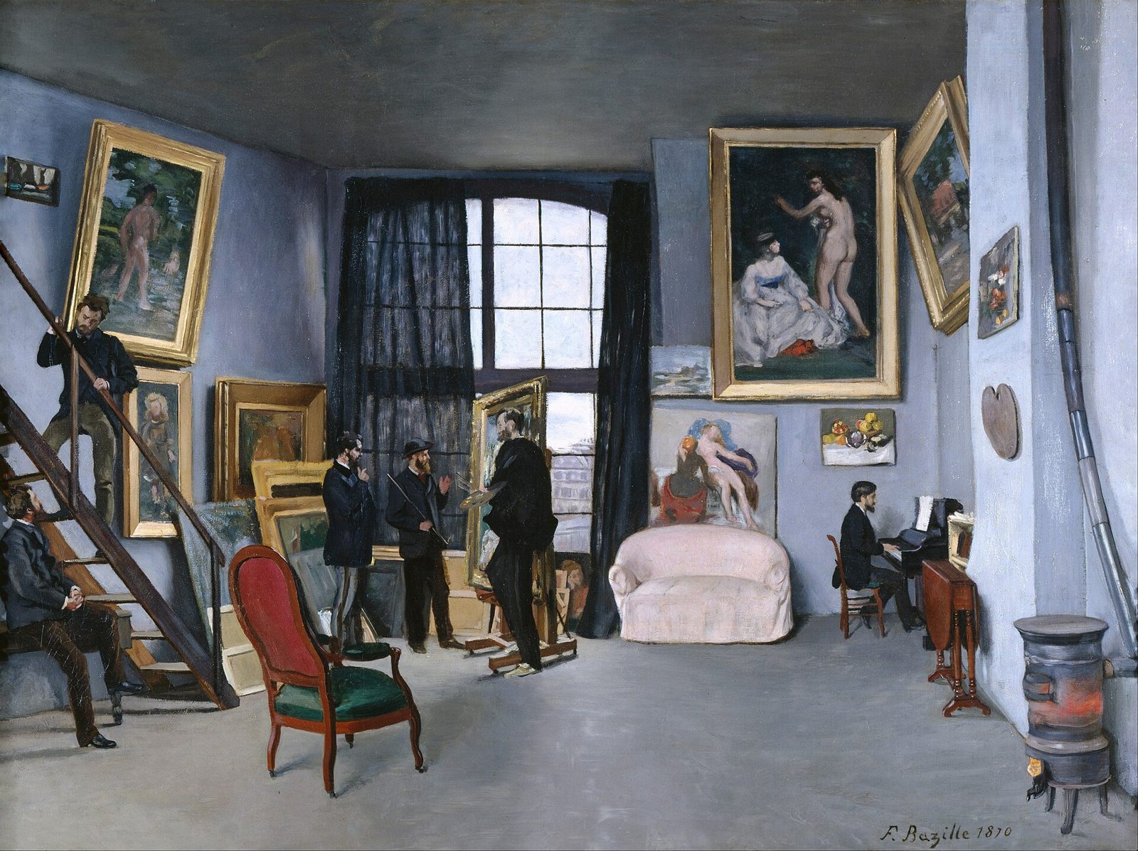 Das Atelier des Künstlers in der Rue de la Condamine