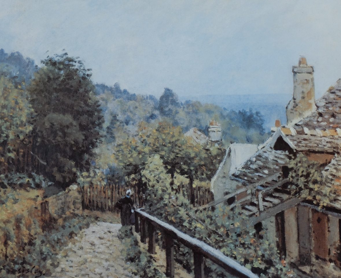 Louveciennes. Pfad der Mi-côte