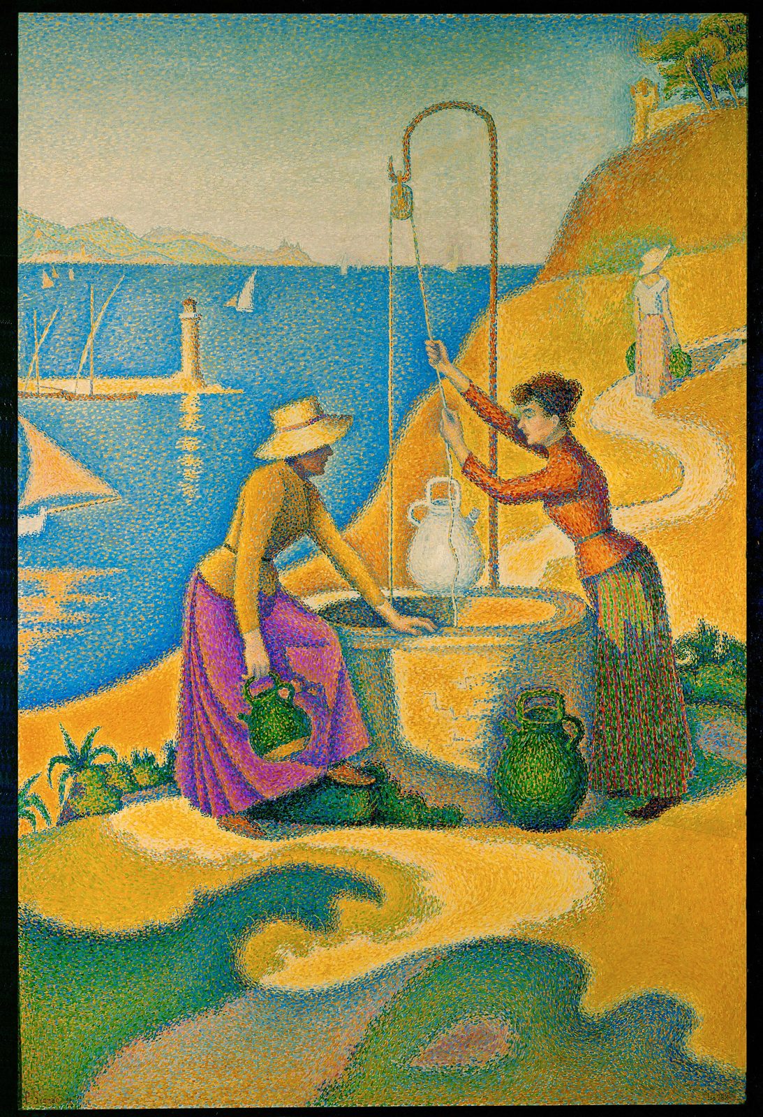 Mujeres junto al pozo