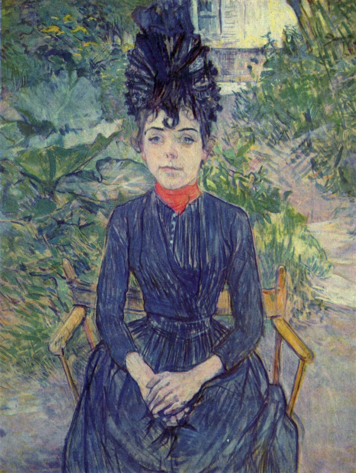 Justine Dieuhl im Garten von »Père« Forest