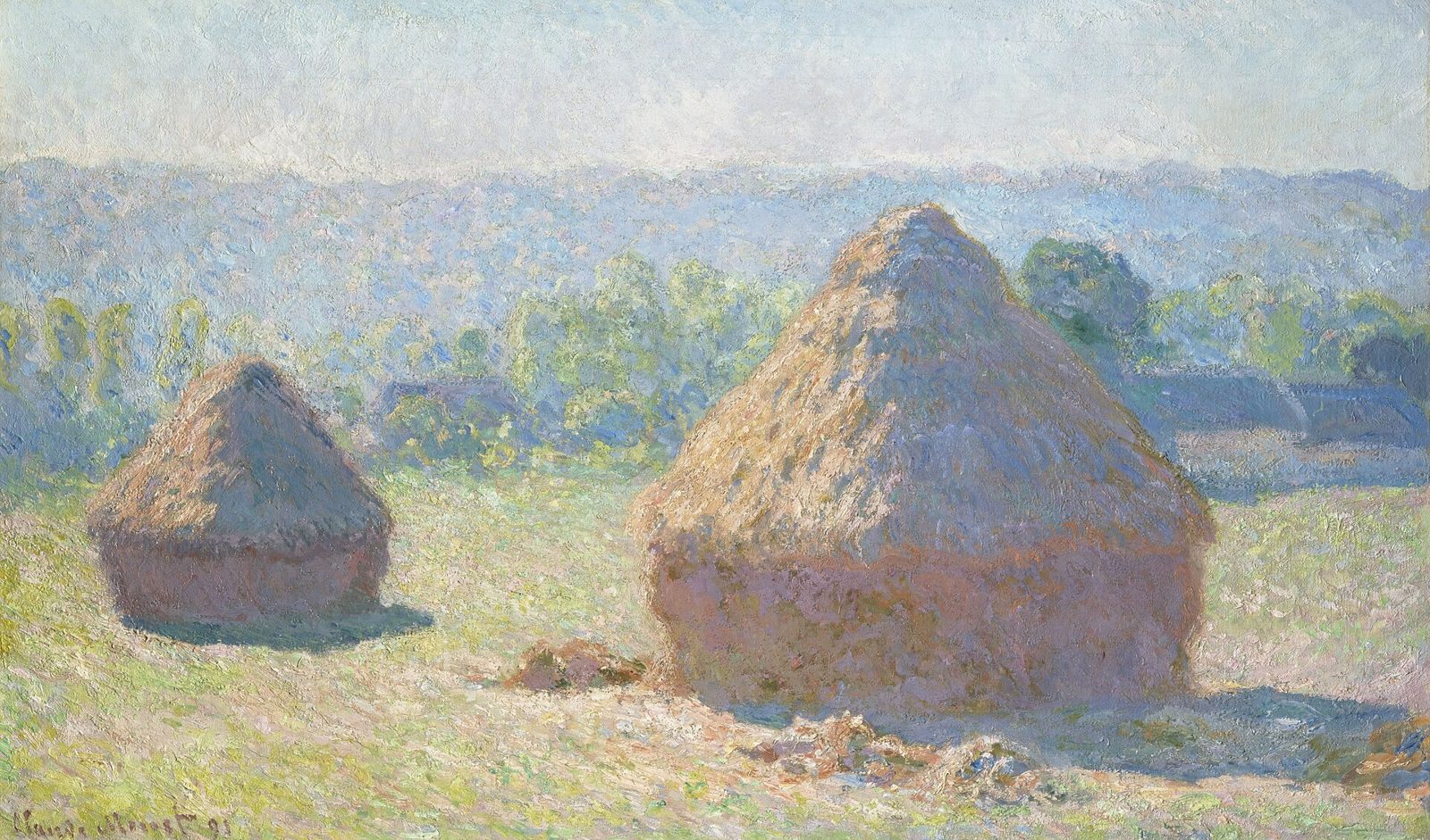 Heuhaufen, Ende des Sommers