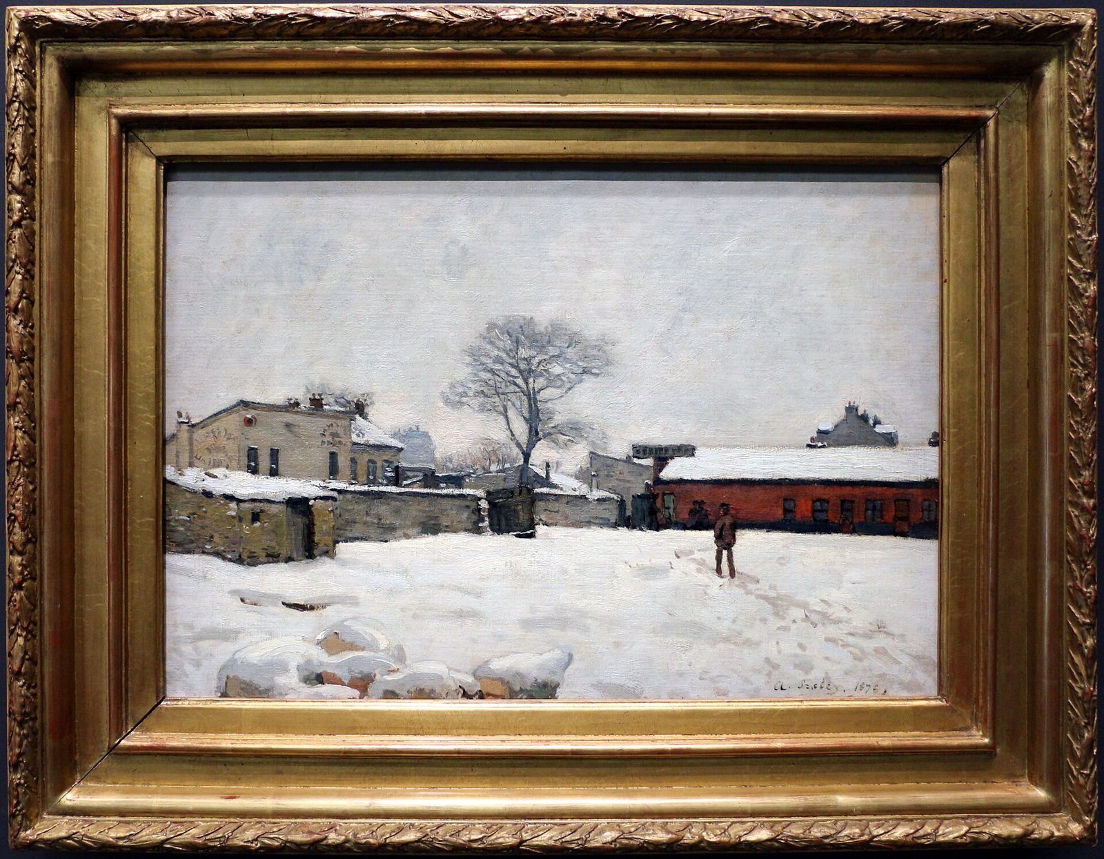 sotto la neve, corte di fattoria