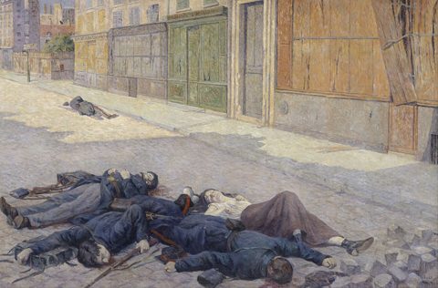 Eine Straße in Paris, Mai 1871