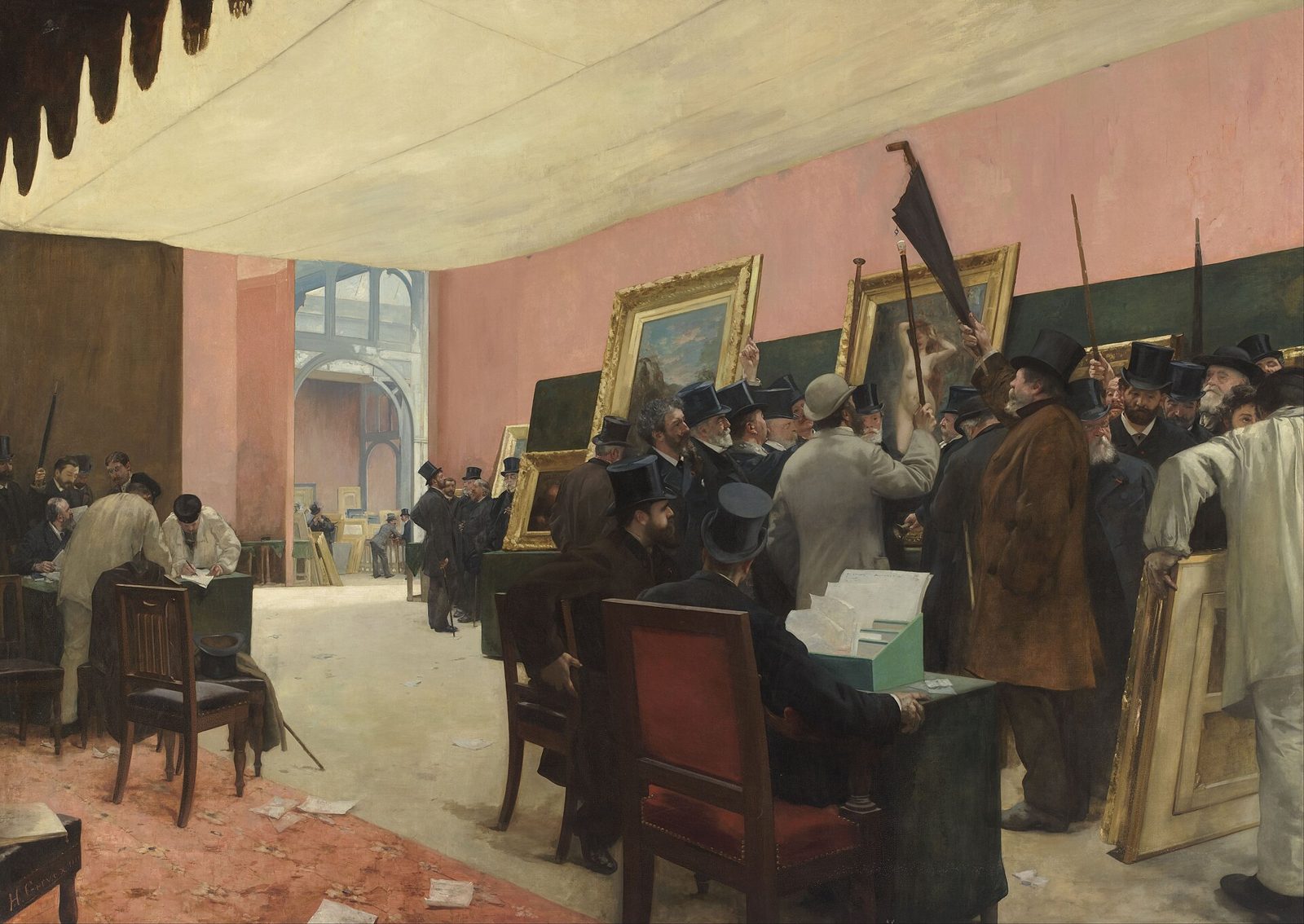 Una Seduta della Giuria di Pittura