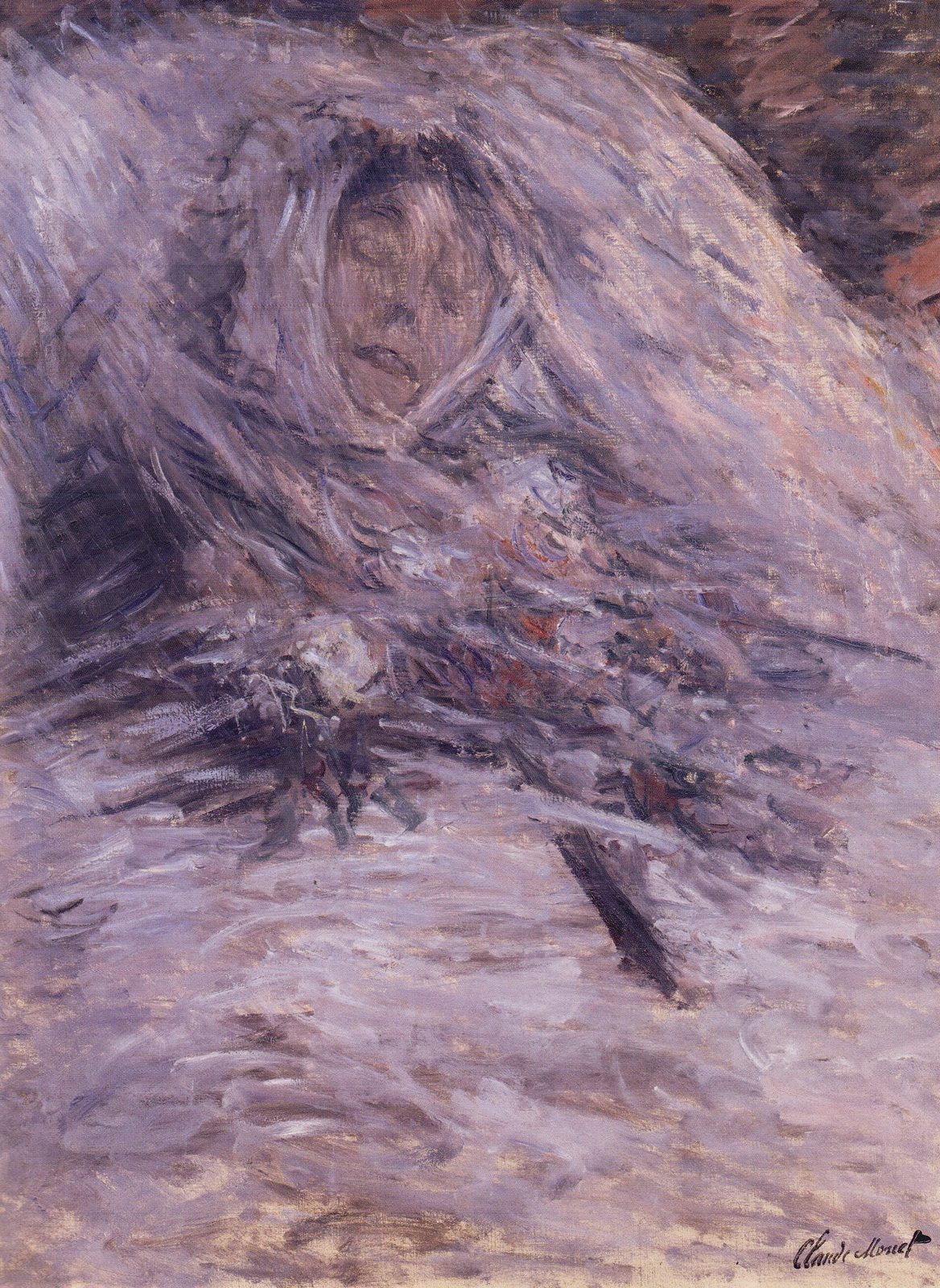 Camille Monet sul letto di morte