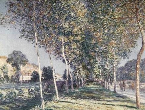 Viale dei Pioppi vicino a Moret-sur-Loing