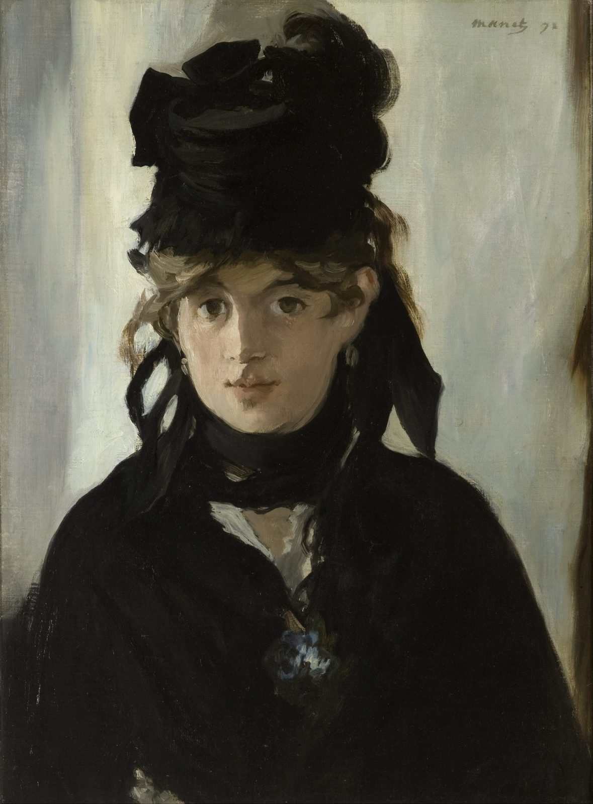 Berthe Morisot con un mazzo di violette