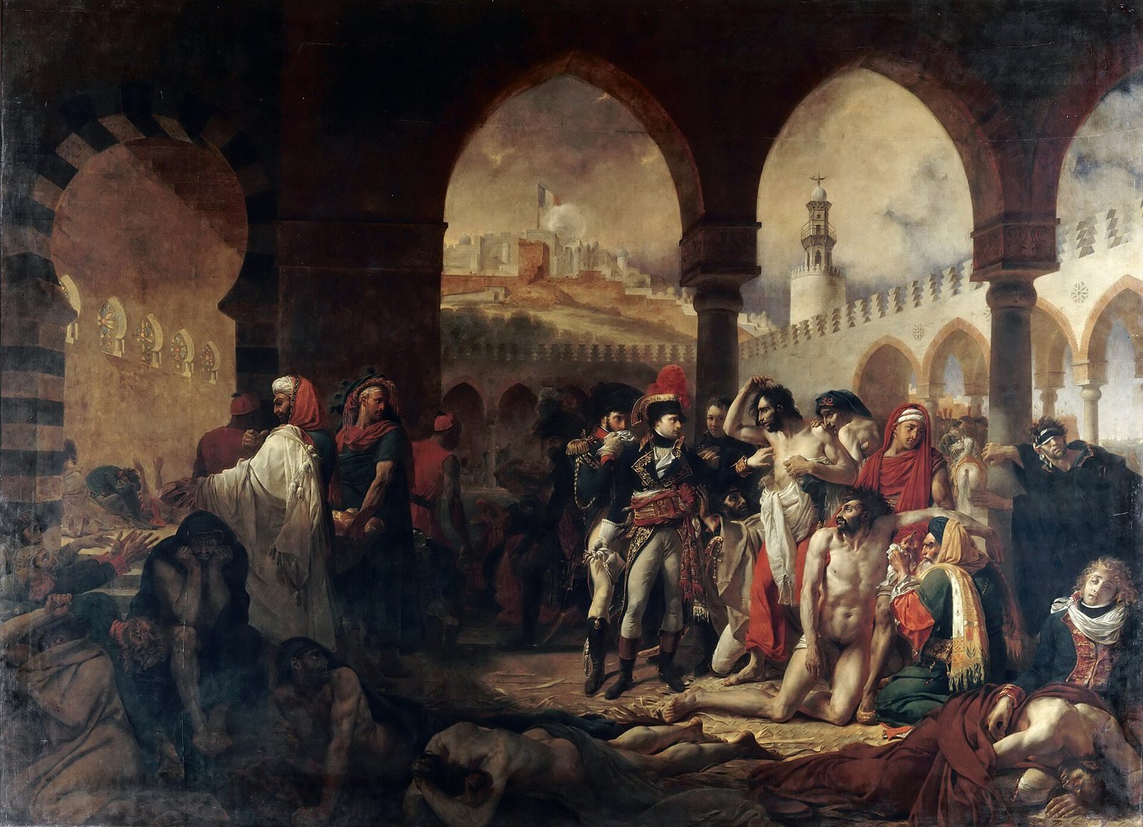 Napoleon odwiedza zadżumionych w Jaffie