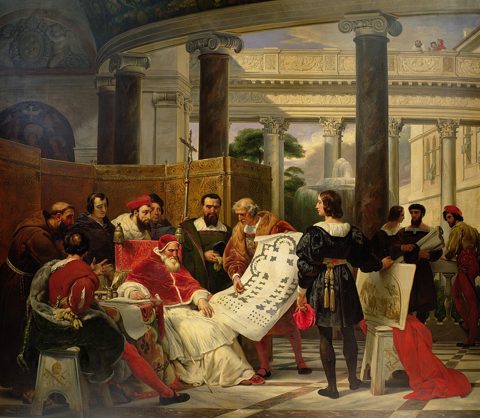 Pope Julius II orders the works of Vatican and Saint-Peter basilica