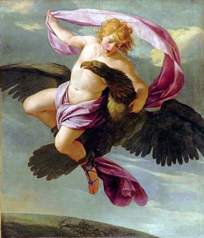 Ganymede abducted by Jupiter