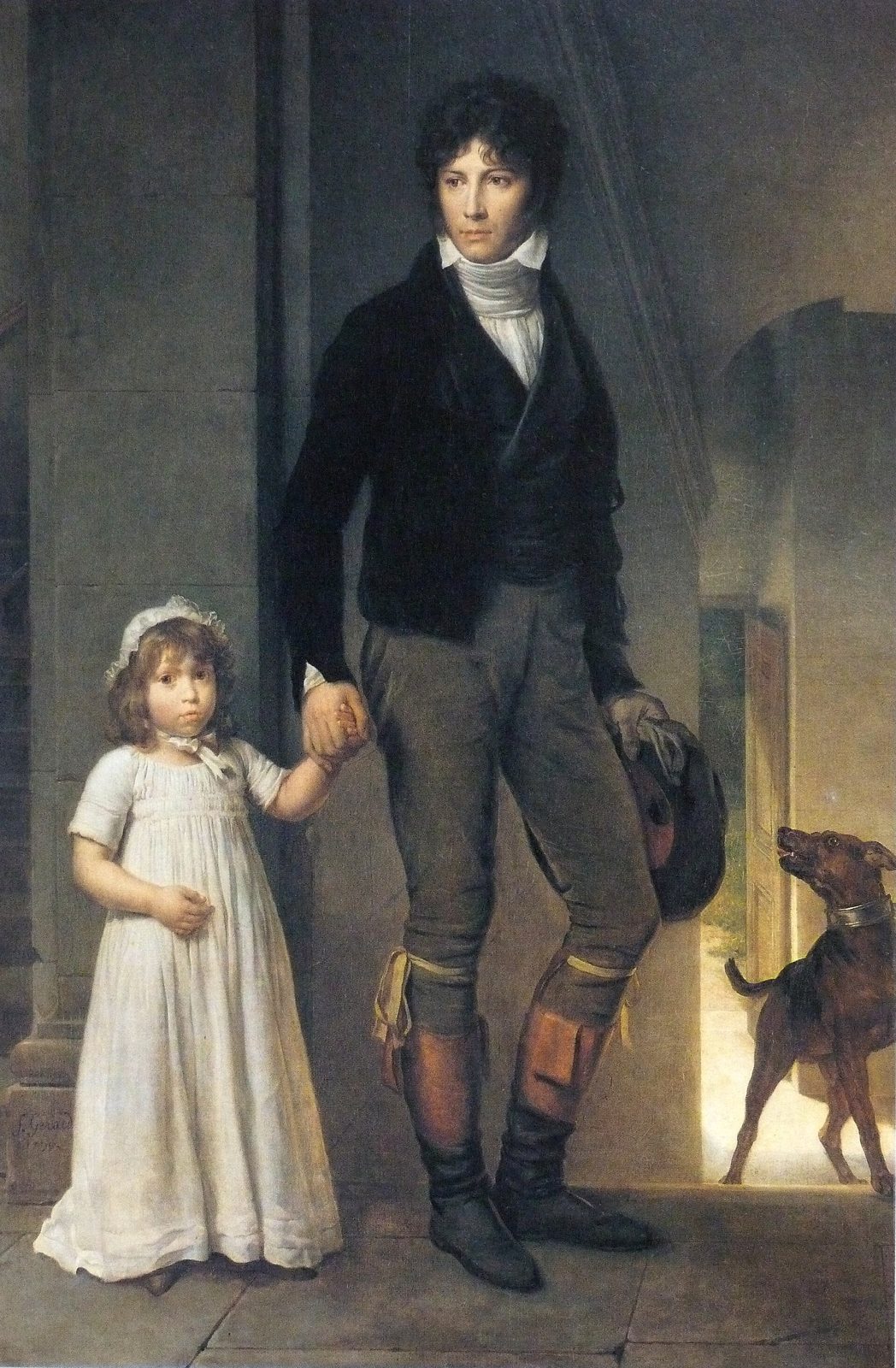Jean-Baptist Isabey, Miniaturist, mit seiner Tochter