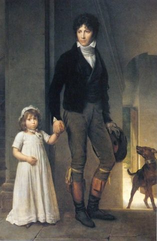 Jean-Baptiste Isabey, miniaturzysta, z córką