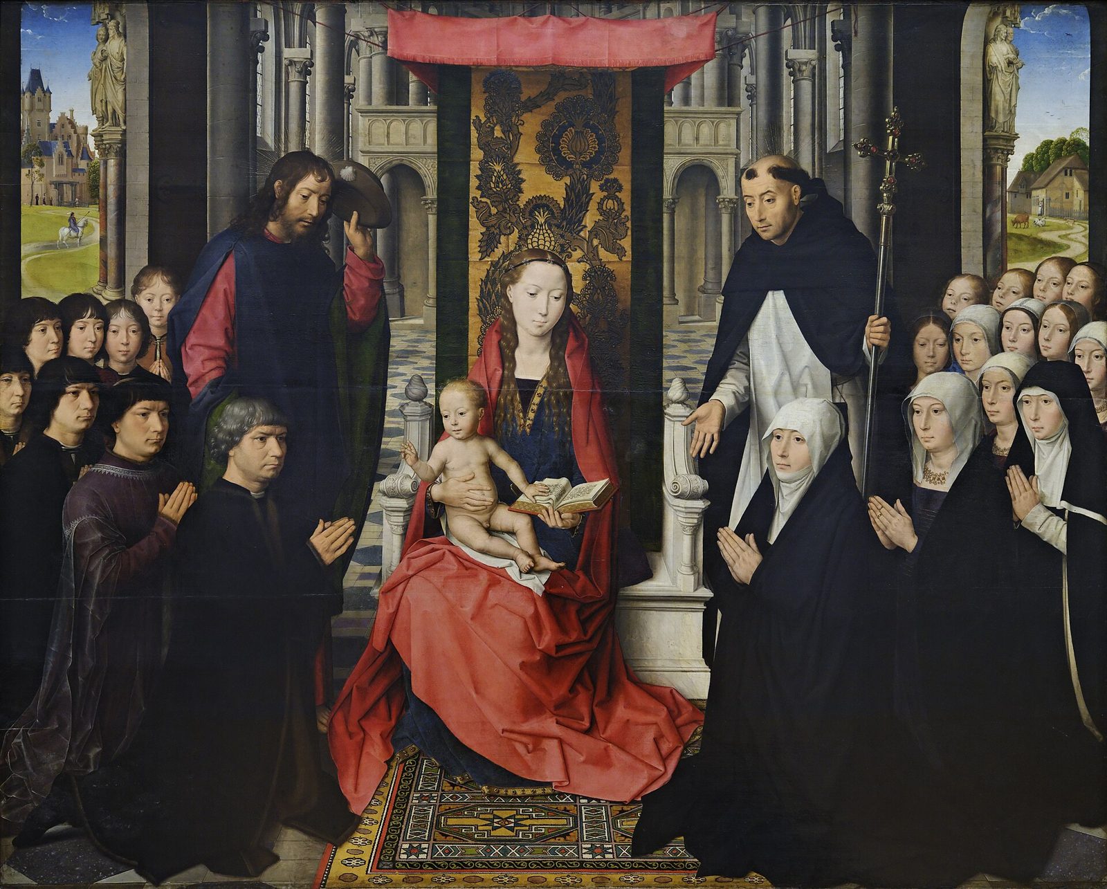 La Vierge à l'Enfant entre saint Jacques et saint Dominique