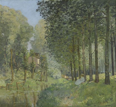 Il Riposo presso un ruscello. Margine del bosco