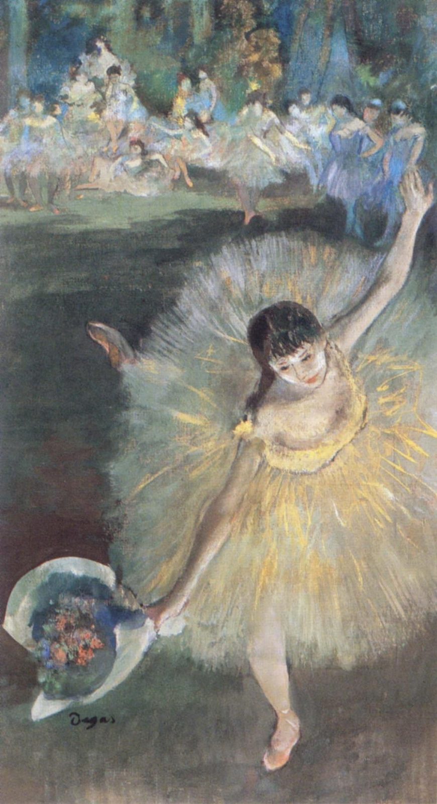 Ballerina con bouquet