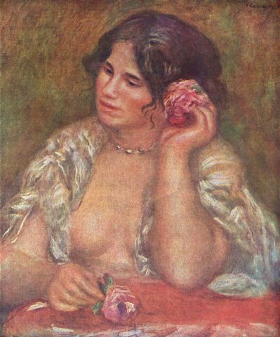Gabrielle con la rosa