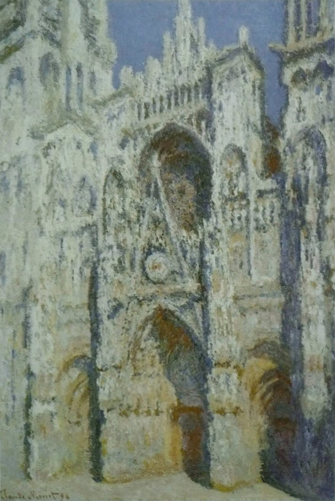 Katedra w Rouen, Portal i Wieża Saint-Romain w Słońcu