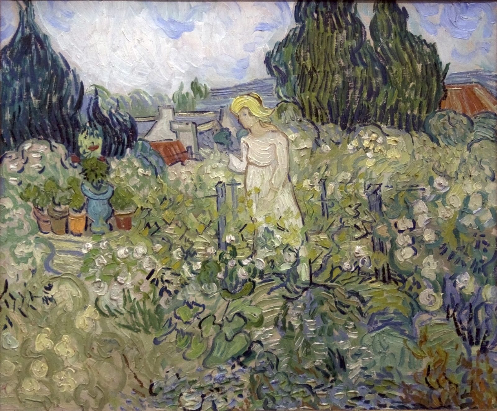 Marguerite Gachet in ihrem Garten