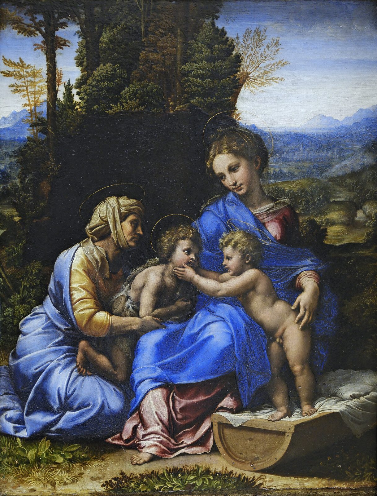 Sagrada Familia con Santa Isabel y el niño San Juan