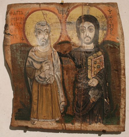 Christ and Abbot Mena