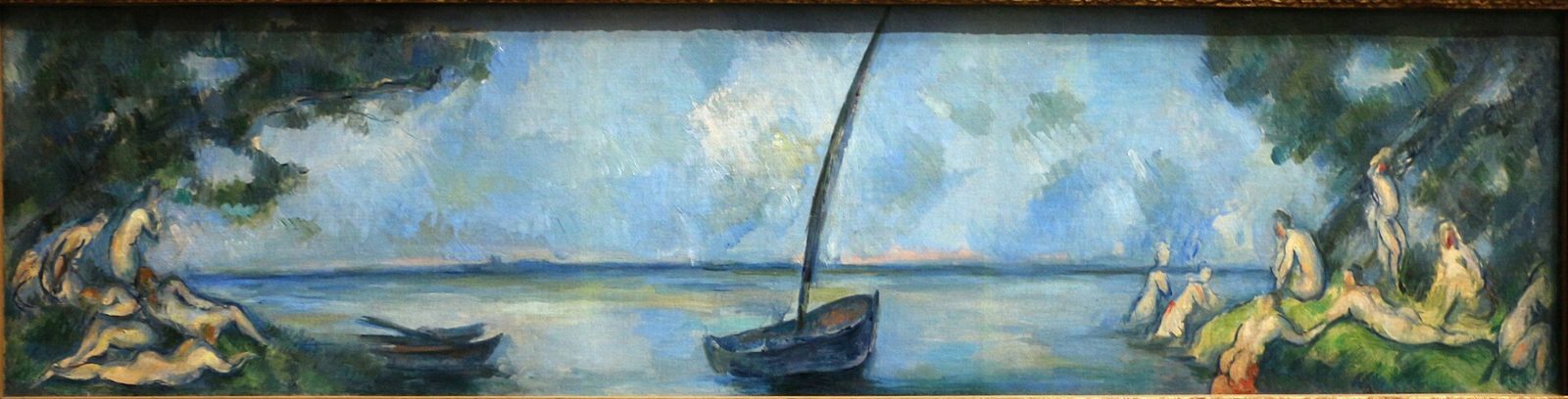 La barque et les baigneurs