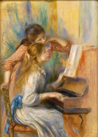 Jeunes filles au piano