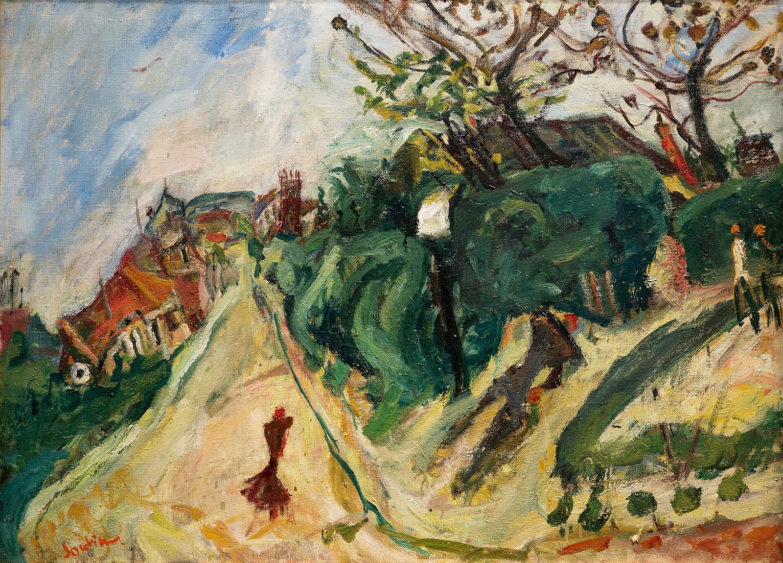Paysage avec personnage